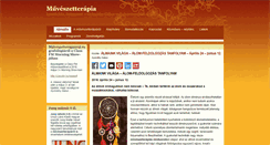 Desktop Screenshot of muveszetterapia.hu